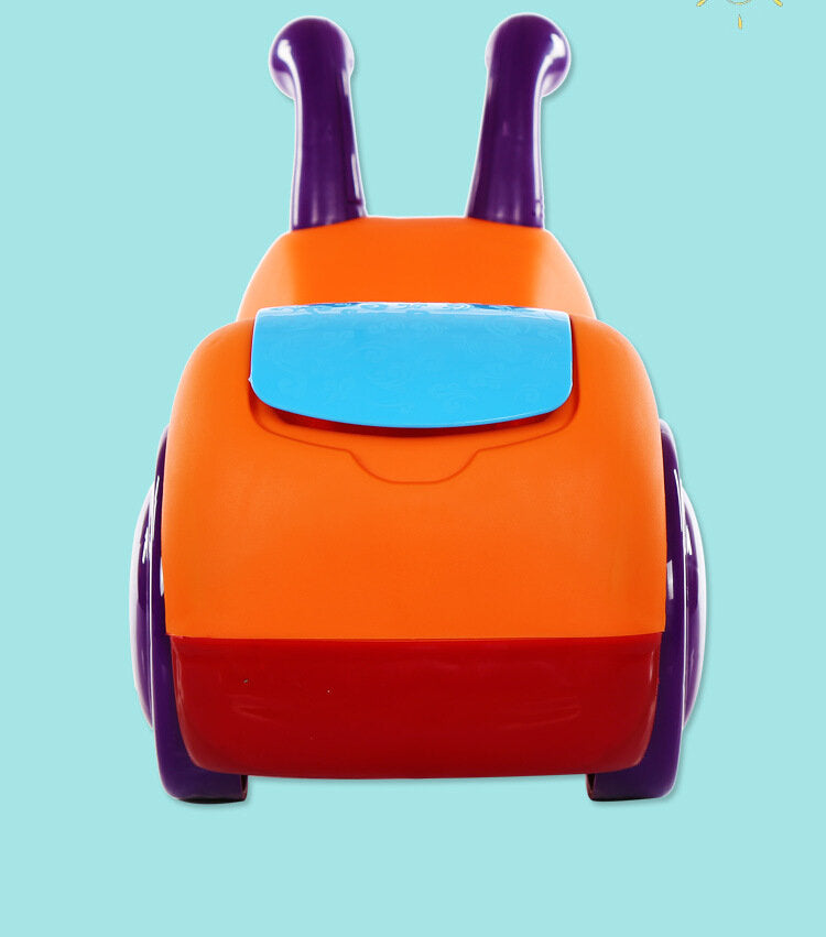 Cartoon Scooter Car with Hidden Storage Basket and PP Tires for 1-3 Years Old