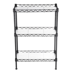 3 Tier Multi-Function Storage Cart Shelf Rack Organizer Adjustable with 4 Hooks