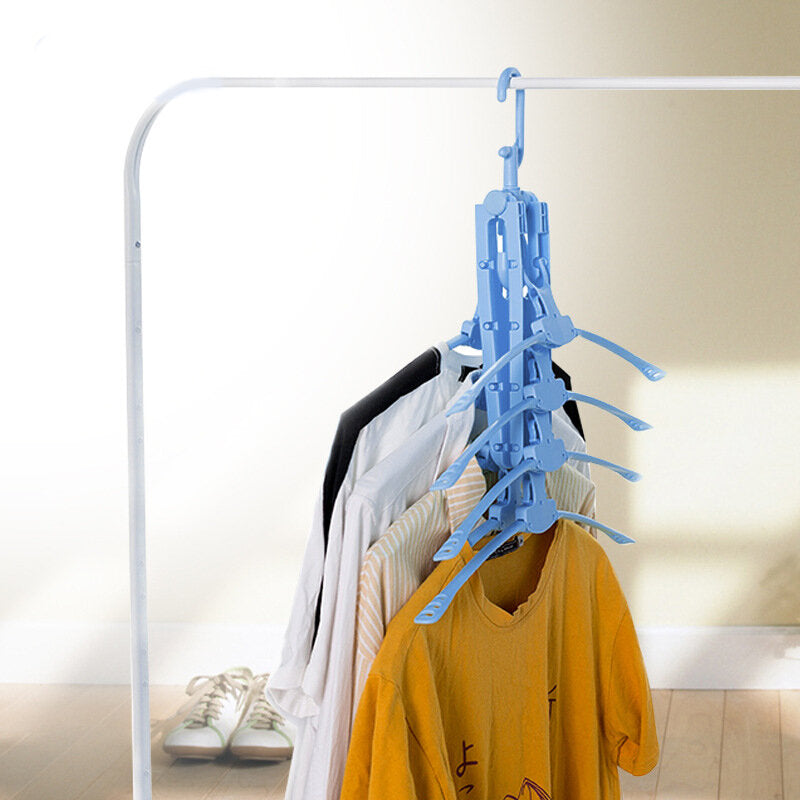 360 Degree Rotation Multi-functional Foldable 8 in 1 Cloth Hanger