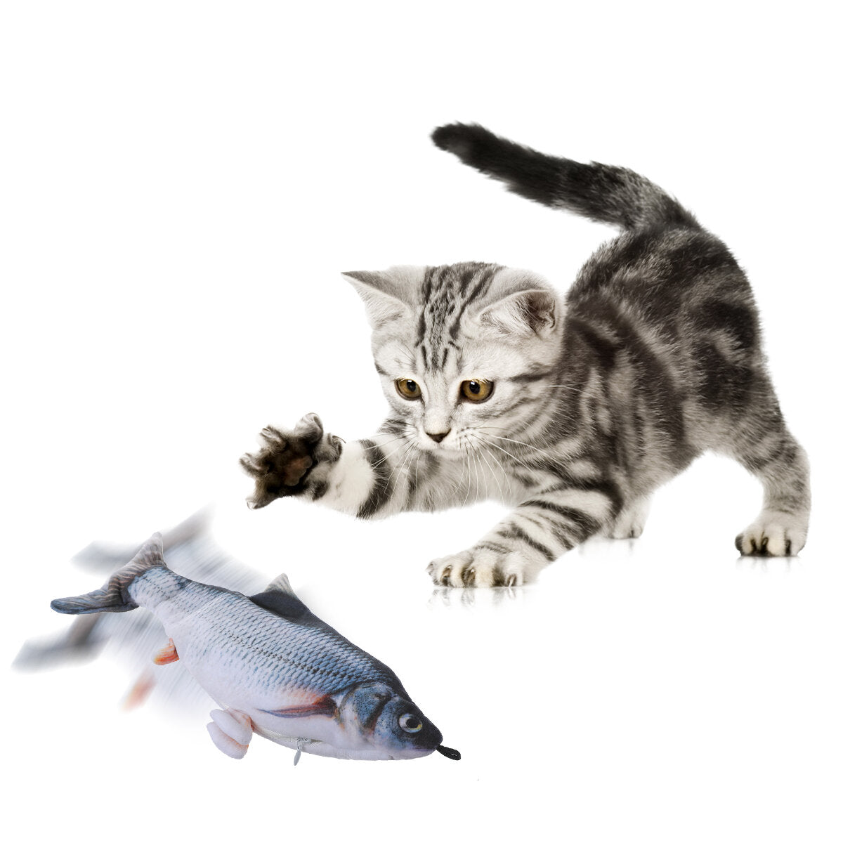 Cat Fish USB Charging Pet Supplies Puppy Toy Dog Playing Fishing Removable Washable