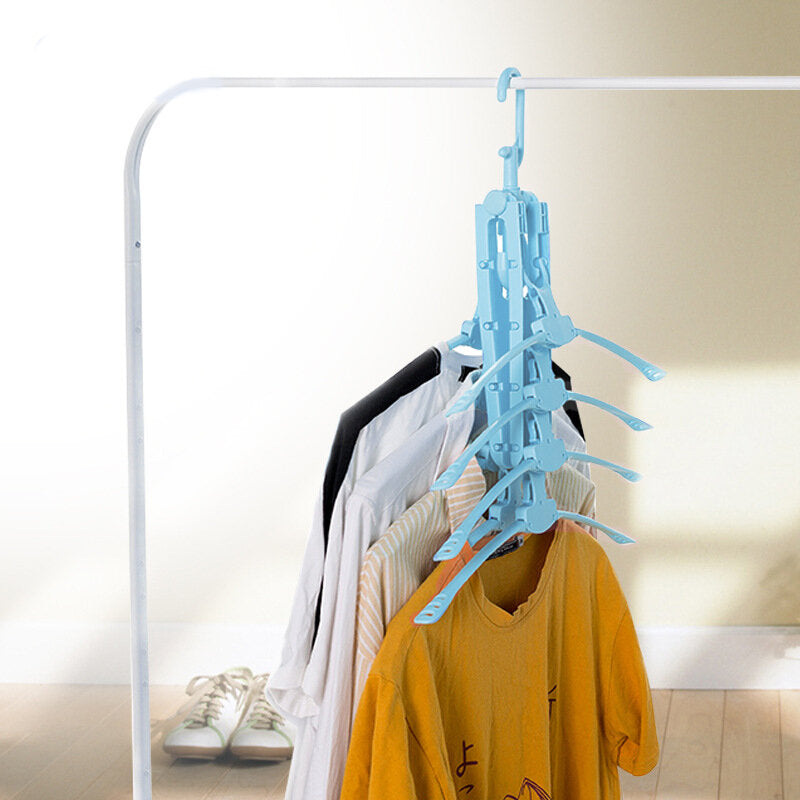 360 Degree Rotation Multi-functional Foldable 8 in 1 Cloth Hanger