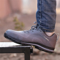 Safety Shoes Steel Toe Labor Insurance Shoes Anti-Smashing Non-Slip Outdoor Hiking Work Shoes