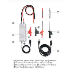 100MHz 3.5ns Rise Time 50X/500X Attenuation Rate Oscilloscope