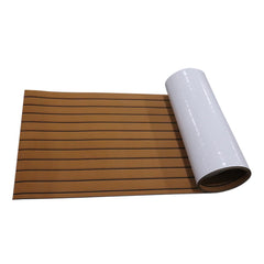 900x2400x6mm Self Adhesive EVA Teak Decking Sheet Marine Flooring Faux Boat Non-slip Mat