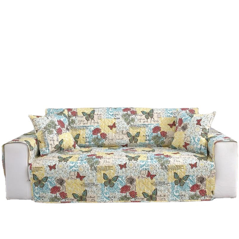 Butterfly Pattern Microfiber Pet Couch Sofa Furniture Protector Chair Covers Waterproof Sofa Protector Mat