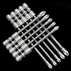 10Pcs 75mm Cross Bit With Magnetic Electric Drill Electric Screwdriver Screwdriver Head Wind Batch Set