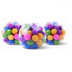 Silicone Stress Relief Rainbow Squeeze Balls Toy for Kids and Adults