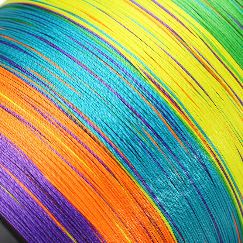 1000M Fishing Line Multi-color Colorful 10 Meters/ Color Super PE Braided 8 Strand Weaves