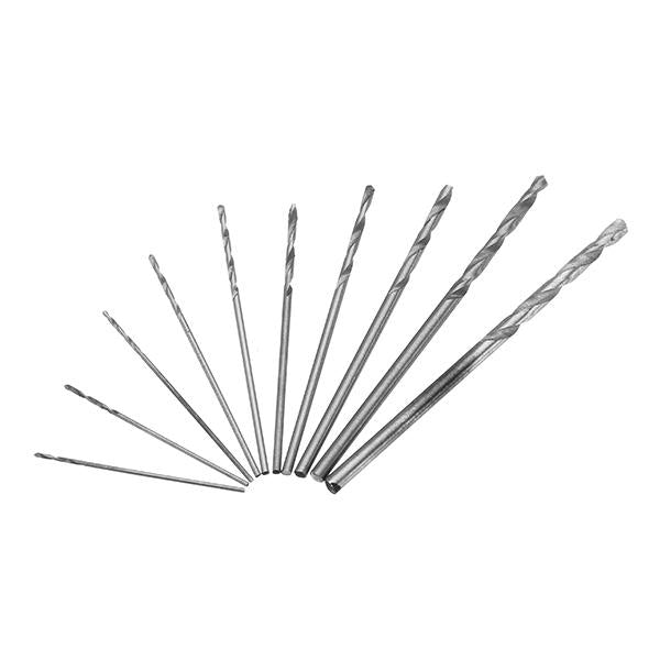 0.5-3.2mm Double Head Chuck Mini Hand Drill With 10pcs 0.8-3mm Twist Bits Set