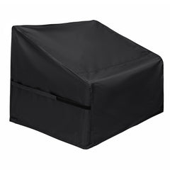 Chair Covers, Outdoor Lawn Patio Furniture Cover, Lounge Deep Outdoor Seat Cover, UV Protected with Waterproof - 38''L x 31''W x 29''H, 2 Pack, Black