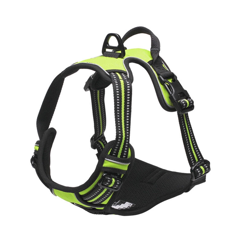 Front Clip Explosion-proof Rushing XS/S/M/L/XL Pet Dog Reflective Harness Oxford Padded Soft Vest Chest strap Back