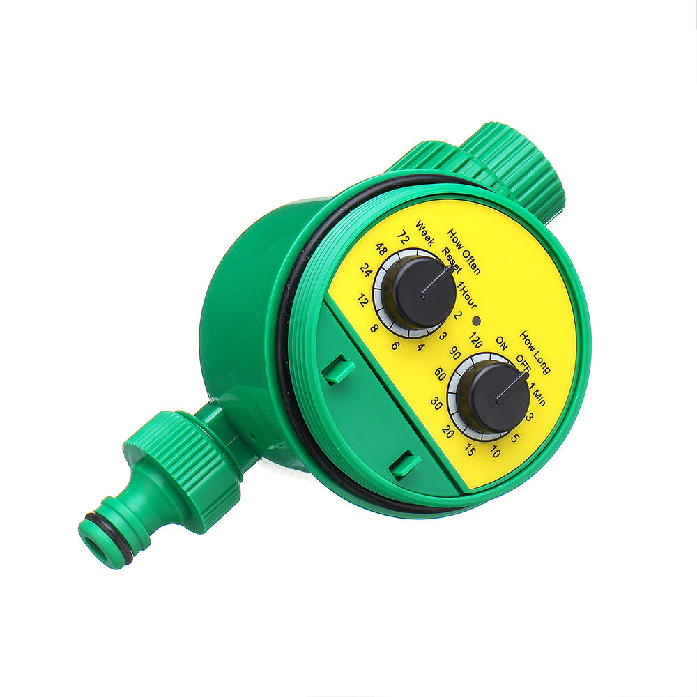 Garden Irrigation Timer Two Dial Electronic Water Controller Home Plant Flower Automatic Timing Tool Waterproof