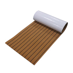 900x2400x6mm Self Adhesive EVA Teak Decking Sheet Marine Flooring Faux Boat Non-slip Mat