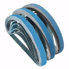 10Pcs 40 to 80 Grit Zirconia Sanding Belts 13x457mm Abrasive Grinding Tool