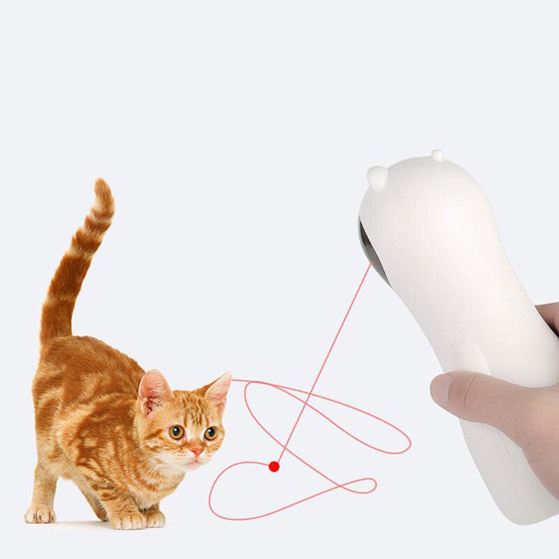 Autoxic Multi-angle Adjustable Cat Interactive LED Laser Toy USB Charge With Mute Motor Funny Toy Cat Sports Training Entertainment Toy