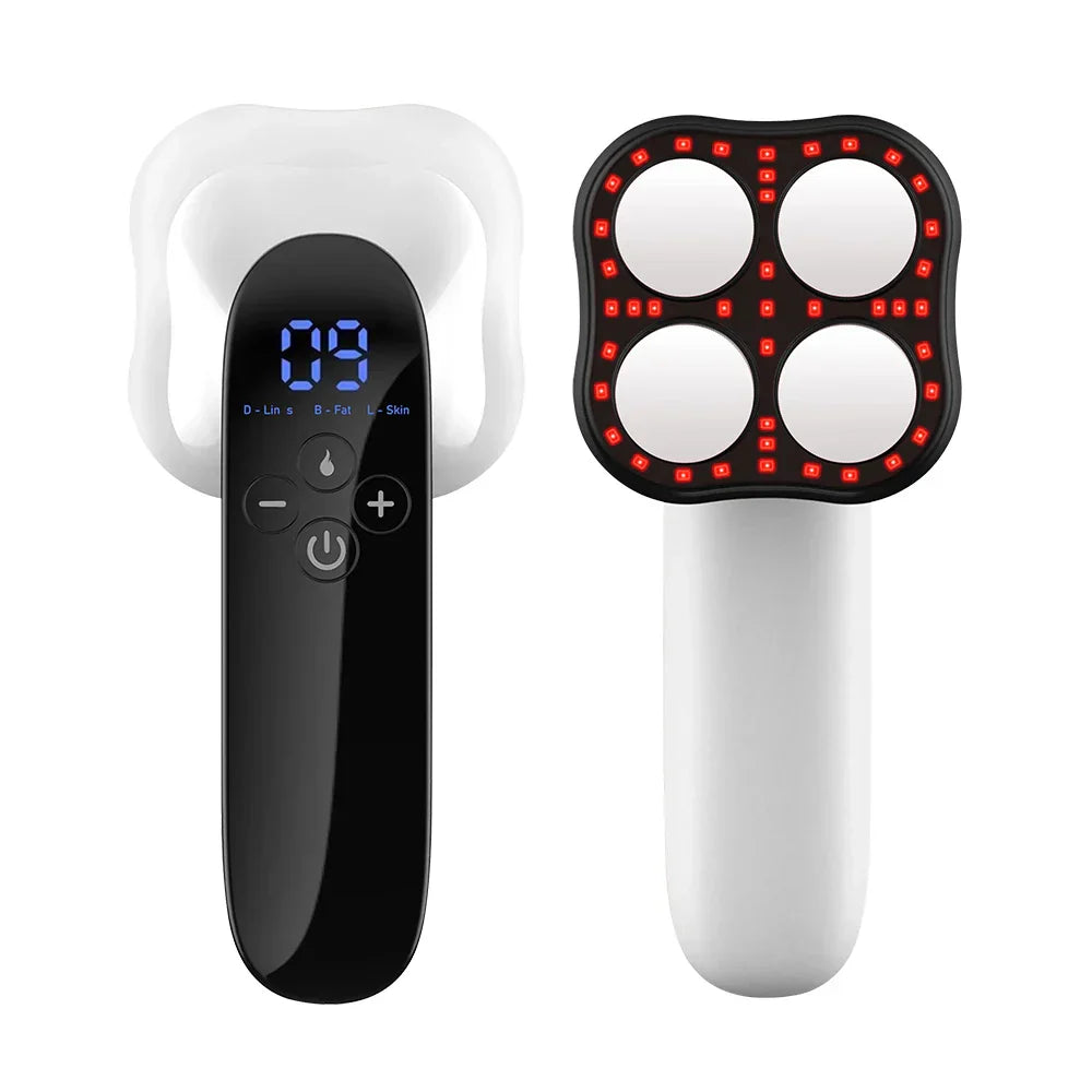 4-in-1 Cordless Electric Body Massager for Belly, Waist, Arm, Leg, Butt - Slimming Anti-Cellulite Machine