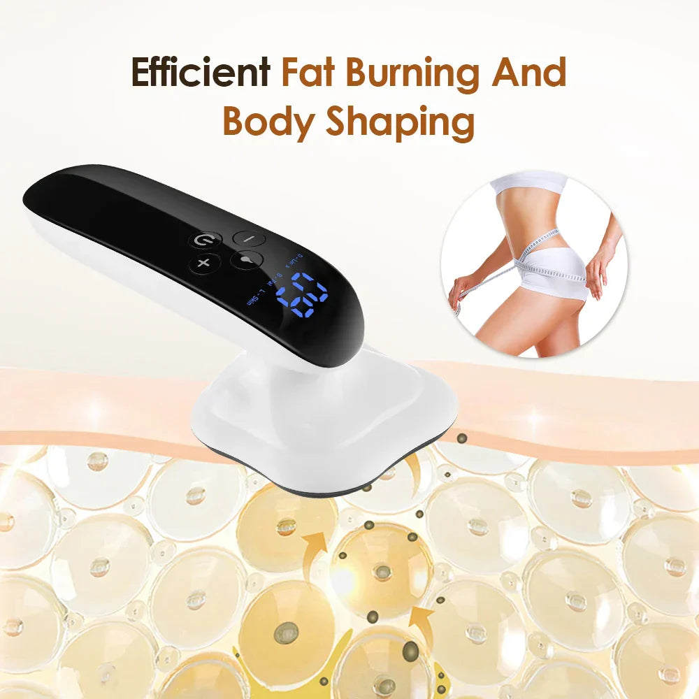 4-in-1 Cordless Electric Body Massager for Belly, Waist, Arm, Leg, Butt - Slimming Anti-Cellulite Machine