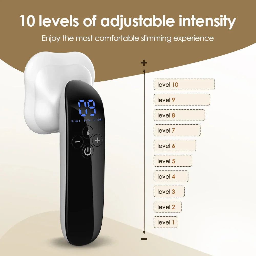 4-in-1 Cordless Electric Body Massager for Belly, Waist, Arm, Leg, Butt - Slimming Anti-Cellulite Machine