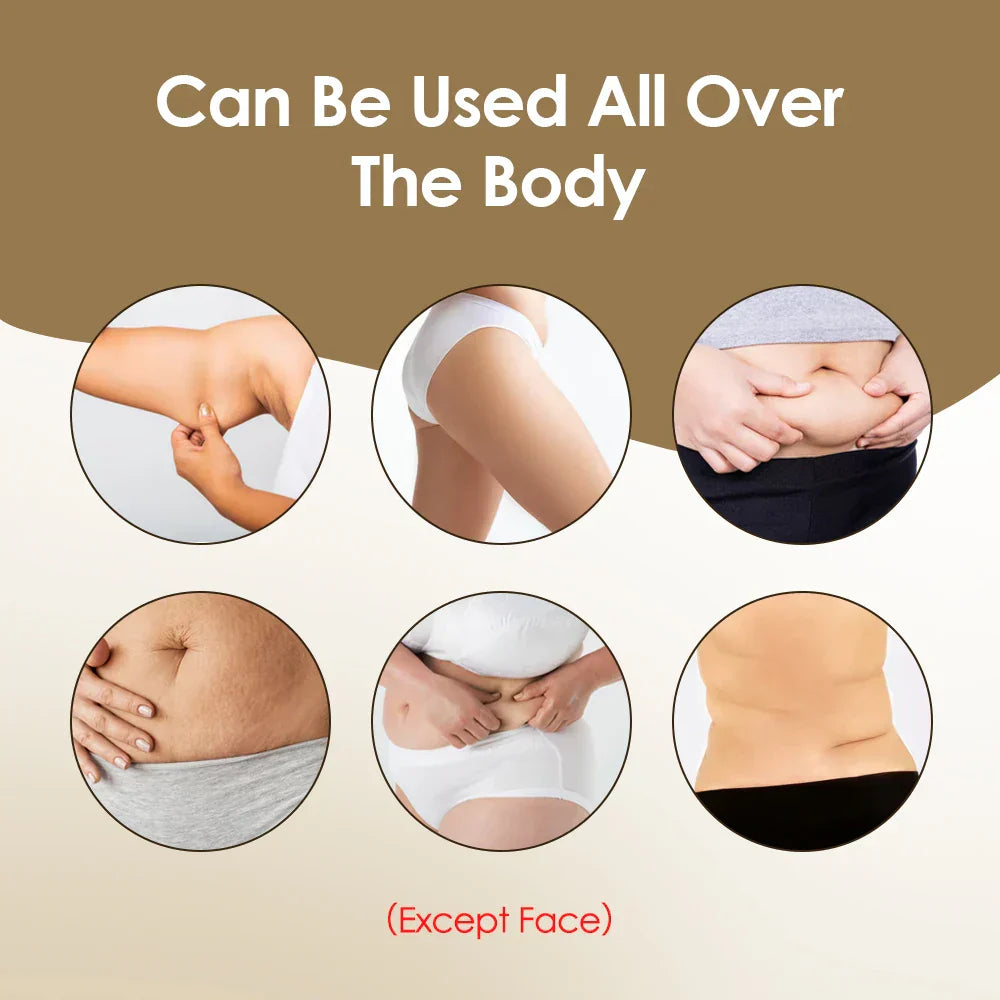 4-in-1 Cordless Electric Body Massager for Belly, Waist, Arm, Leg, Butt - Slimming Anti-Cellulite Machine