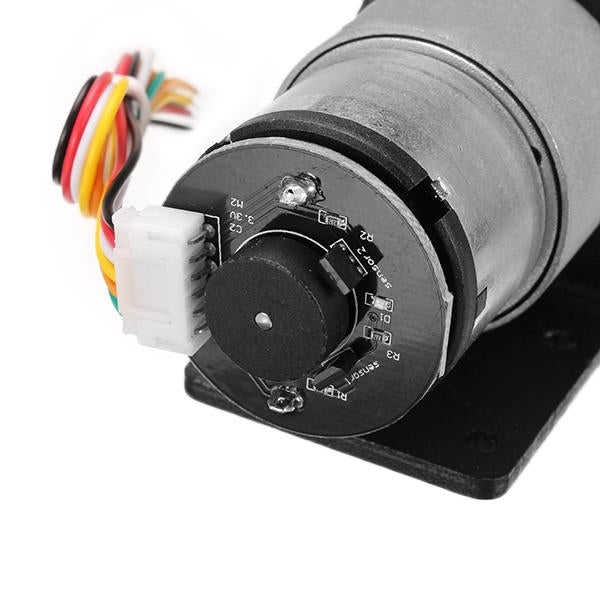 12V 320rpm/12V 107rpm/6V 160rpm DC Gear Motor Encoder Motor with Mounting Bracket and Wheel