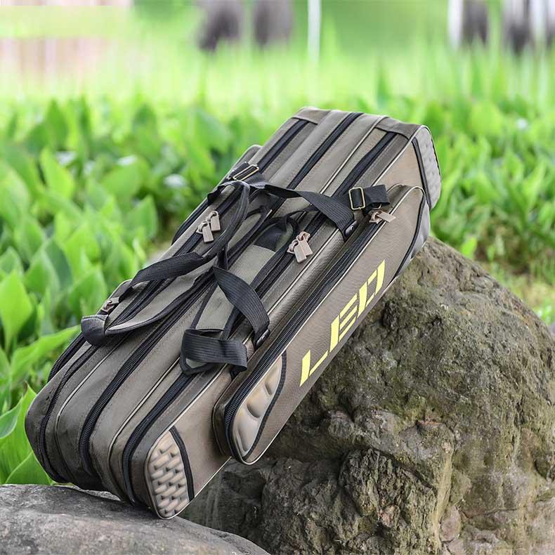 1 pc 1680D Polyester Fishing Bag Storage Backpack Multi-function Portable Fishing Tool Handbag