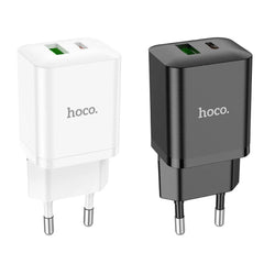 20W Dual Port USB PD+QC3.0 Fast Charger EU Plug for iPhone, iPad, Hui, Xiaomi