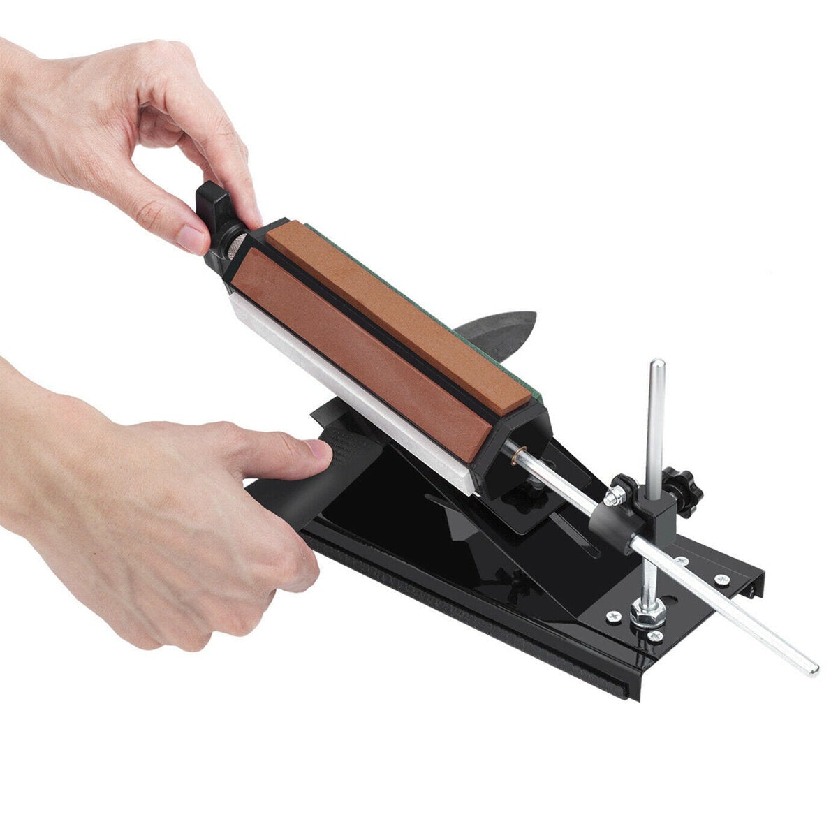 Angle Sharpener Sharpening Whetstone Set with 6pcs Grinding Stones Cutter Sharpener