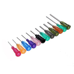 26Pcs/Set Dispensing Needle Kits Blunt Tip Syringe Needles Cap for Refilling and Measuring Liquids Industrial Glue Applicator