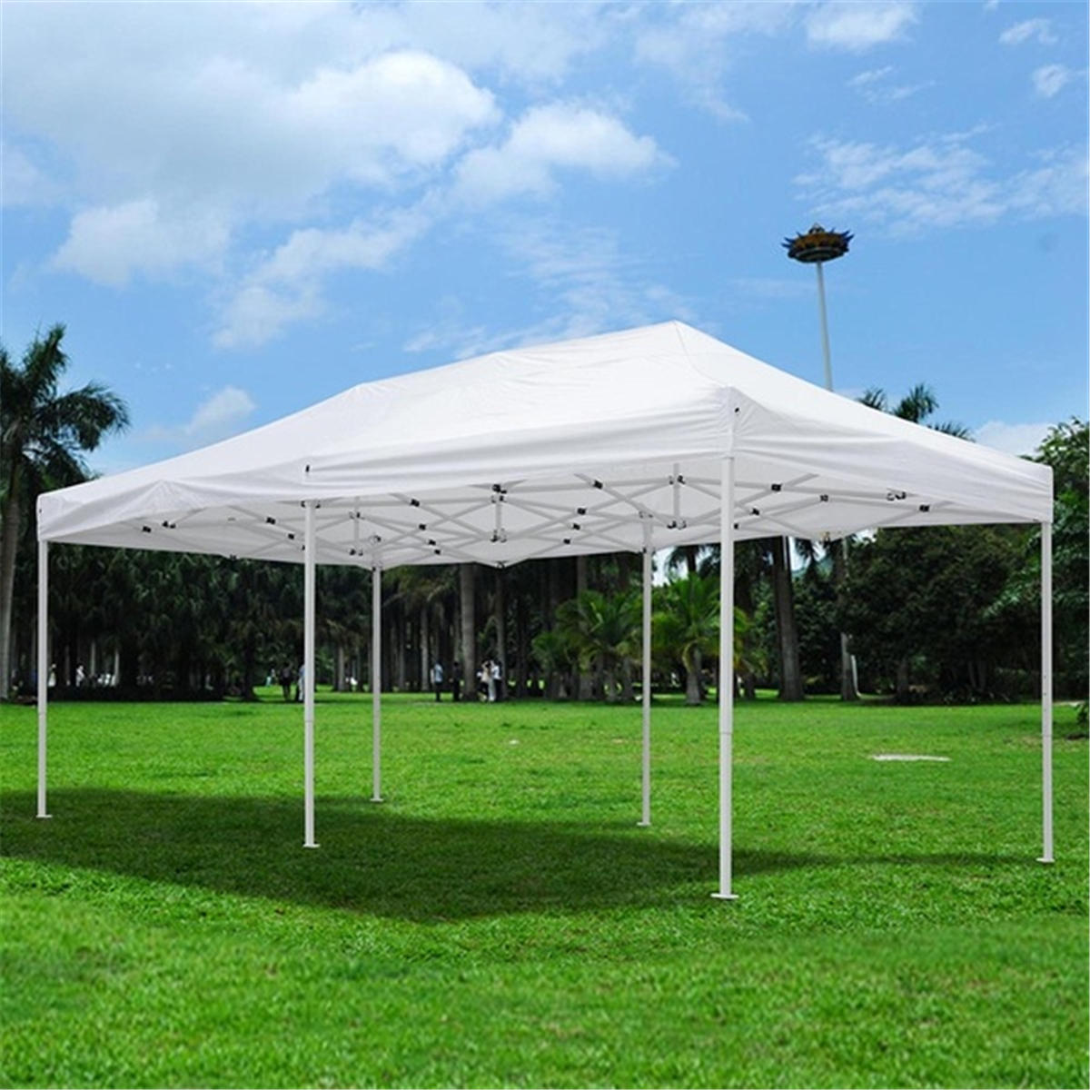 10x20ft Canopy Top Cover Replacement Tent Patio Gazebo 420D UV Sunscreen Sunshade