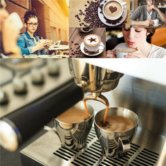 16 Pcs Plastic Coffee Template Stencils Cappuccino Chocolate Latte Art Mold Tools