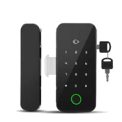 Smart Biometric Fingerprint Card Glass Door NFC Lock Password Code APP Remote Control