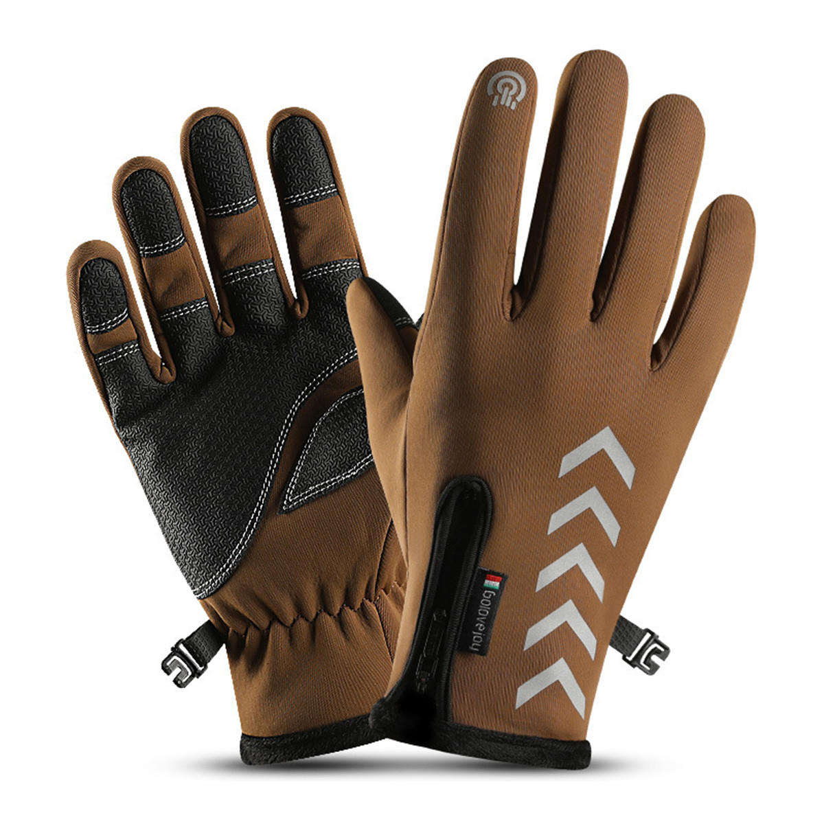 Wind-stoper Gloves Anti-slip Windproof Thermal Warm Touchscreen Breathable Skiing Gloves