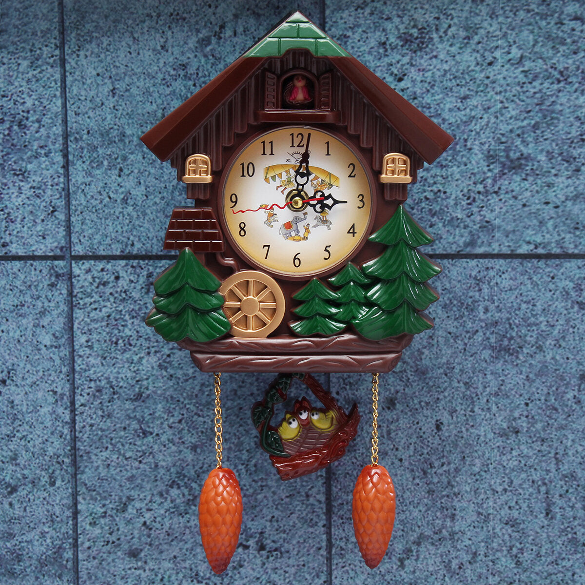 Cuckoo Clock Living Room Bird Alarm Toys Modern Brief Children Decorations