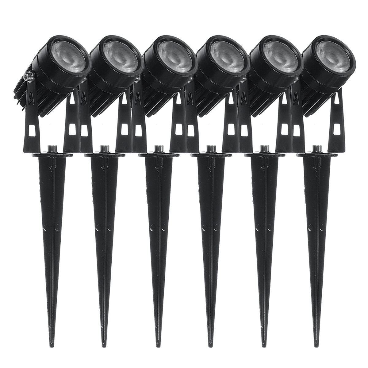 Warm White 6 PCS LED Lawn Lights Spotlight Landscape Light Waterproof Outdoor Garden Pathway Yard