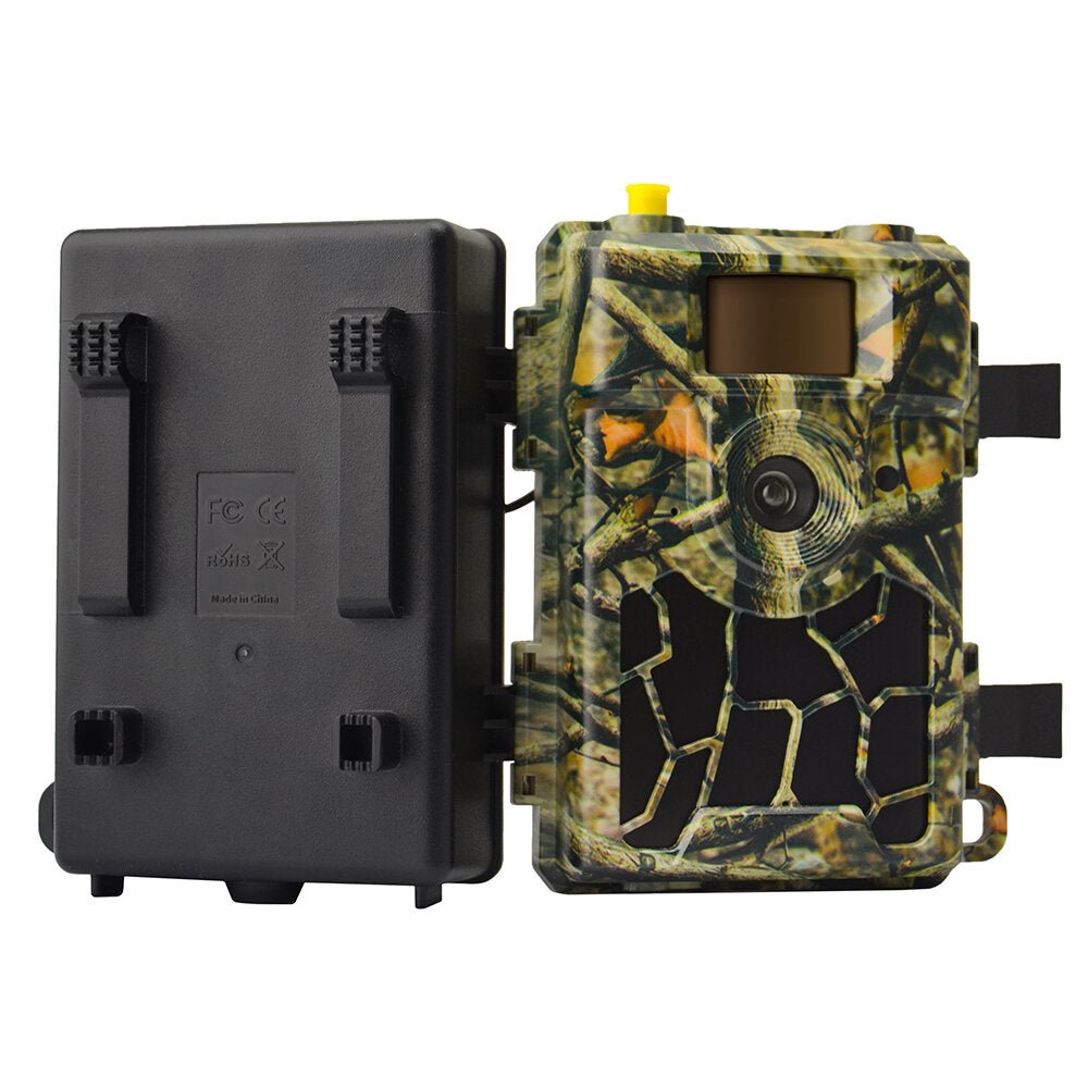 Hunting Camera 4G Wireless Video Wide Angle 24MP Scouting Trail Camera 0.4 S Trigger Trap Monitoring IP66 Waterproof Infrared Heat Sensing Night Vision for Wildlife Outdoor Photography 4.8CS