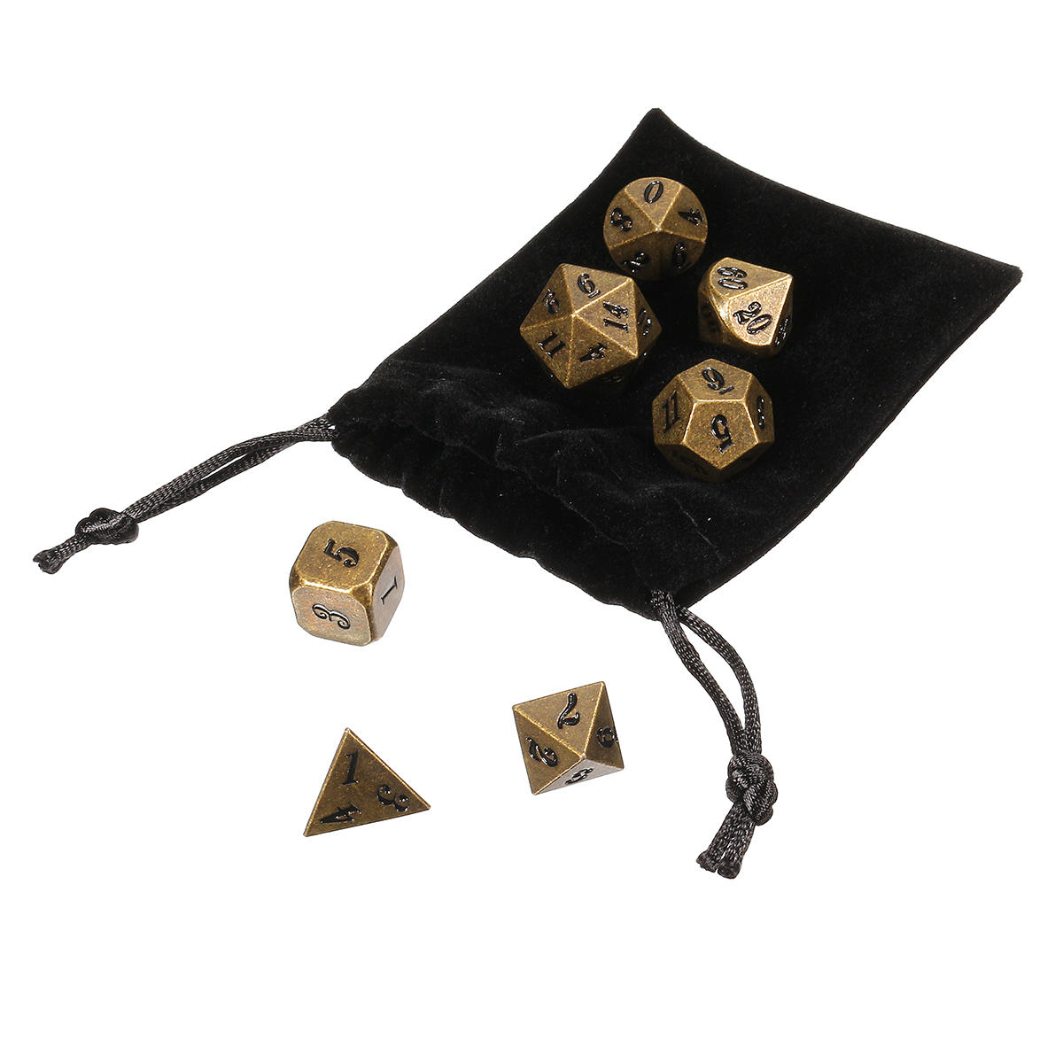 Antique Color Heavy Dice Set Polyhedral Dices Role Playing Games Dice Gadget RPG