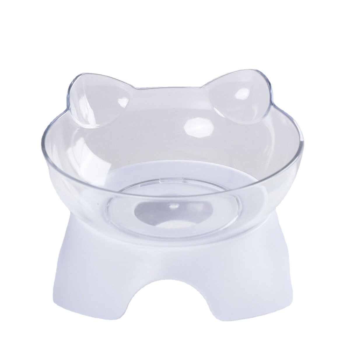 3 Types Oblique Cat Food Bowls Protecting Cervical Vertebra With Water Store Bottle Multi-function Pet Bowl 1/2 Bowls Set