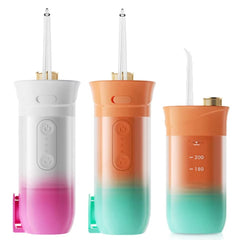 Pocket Water Flosser | 230ml Dental Irrigator - Mini Travel Oral Cleaner with 3 Modes for Braces