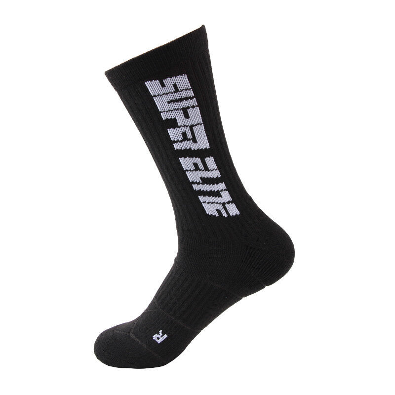 1 Pair of Sports Sock Medium Tube Non-slip Basketball Running Socks Outdoor Jogging Hiking