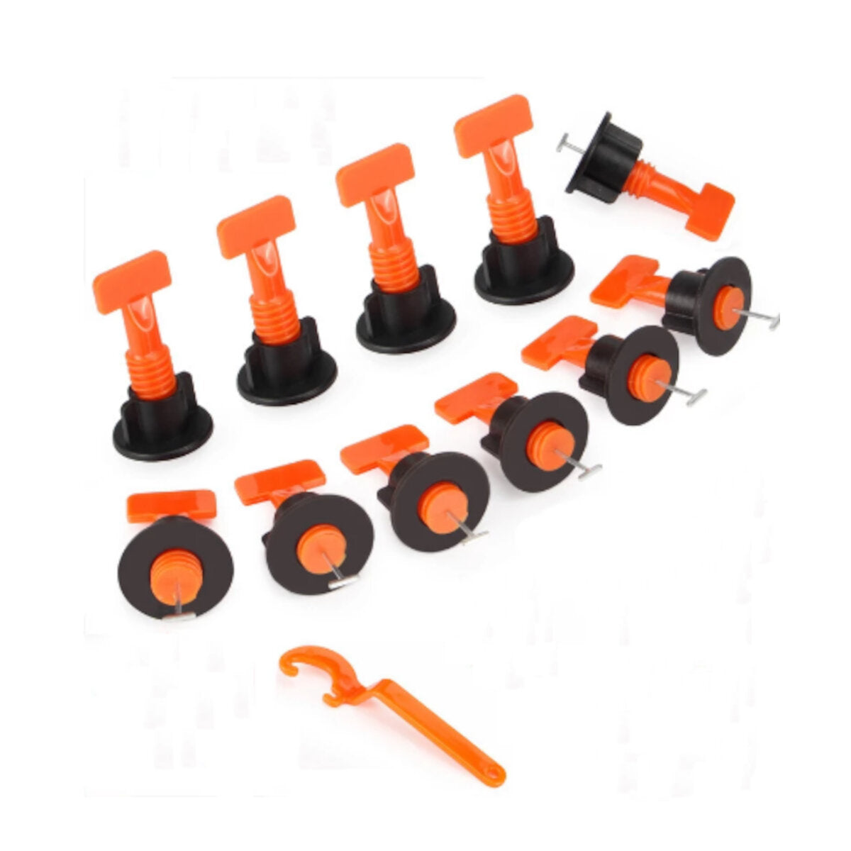 100pcs Levelers Needbles Wrench Tile Spacer Cross Plastic 2mm Ceramic Tile Leveling System Leveler Locator Spacers