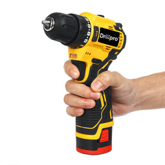 18V Brushless Electric Drill Driver Cordless Rechargeable Screwdriver W/ 1 or 2 Battery