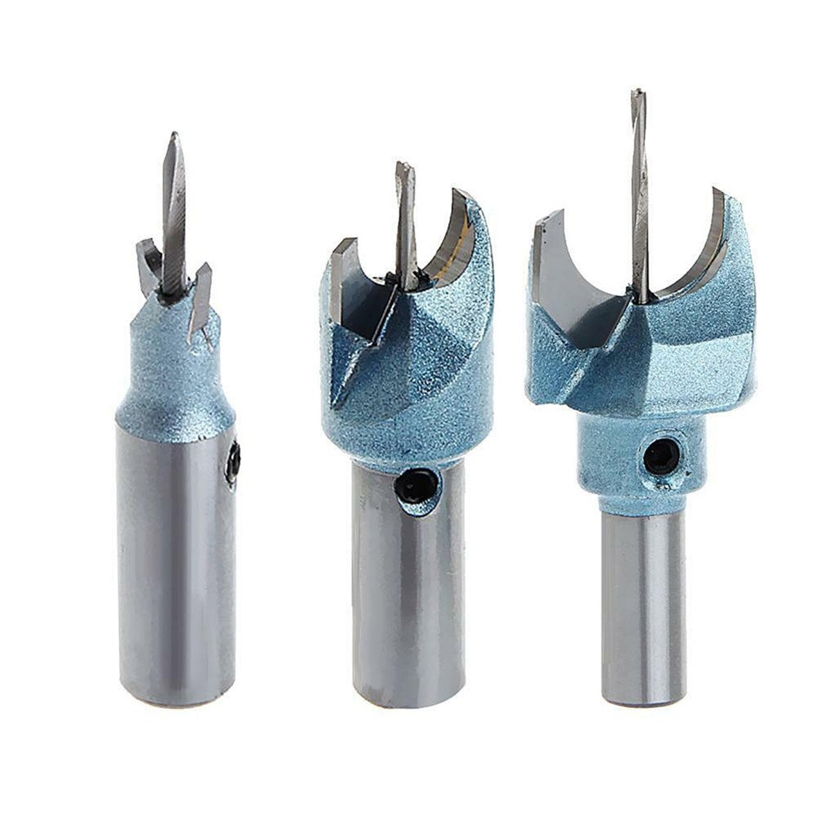 3Pcs Tungsten Woodworking Tool Router Bit Buddhas Beads Ball Pearls Drill
