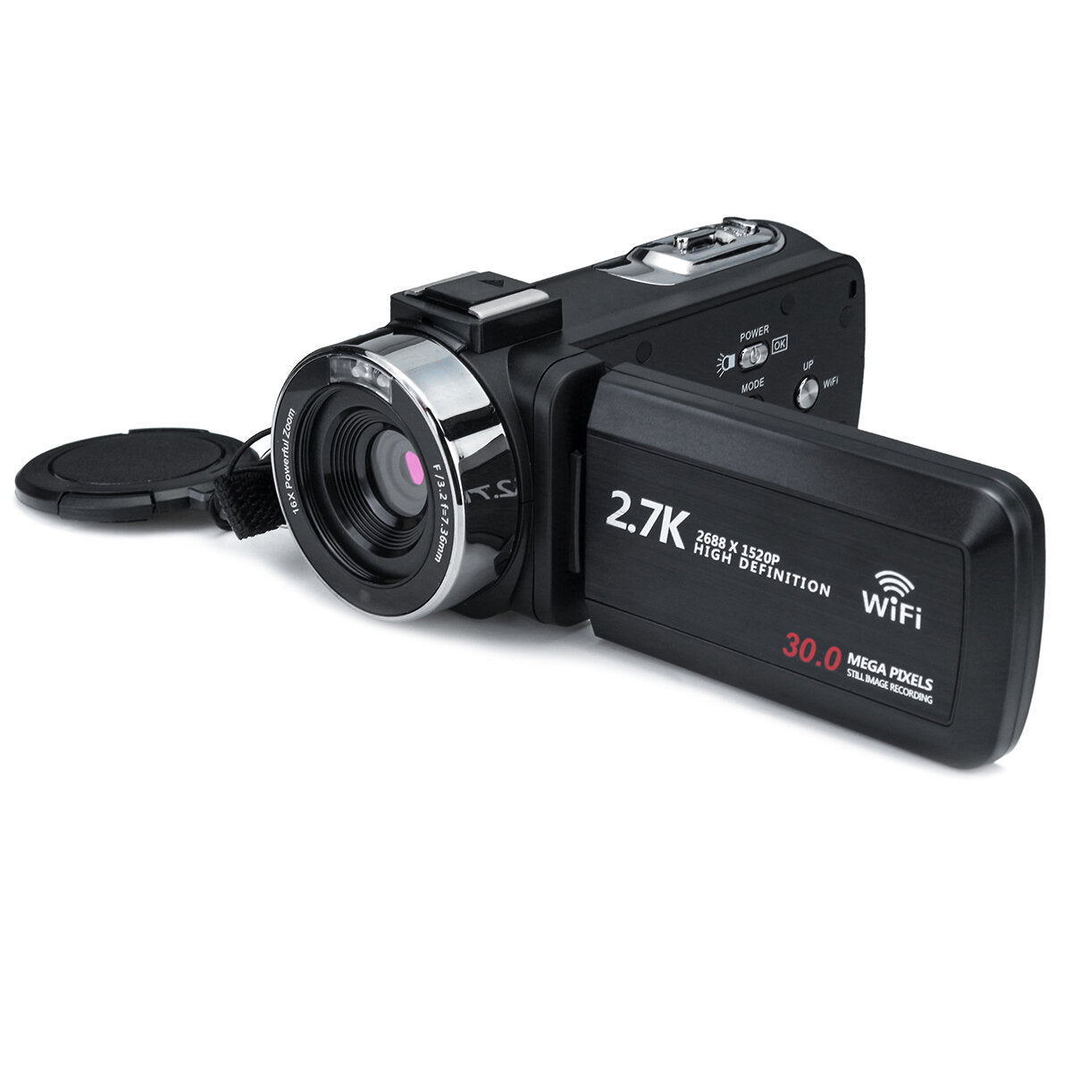 Ultra HD Digital3 Inch DV Camcorder 2.7K 16X Zoom 30MP Video Camera for Live Vlogging Broadcast