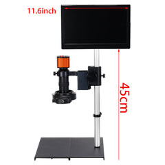 24MP 2K 1080P HDMI USB Digital Industrial Video Microscope Camera 150X C-Mount Lens 11.6" LCD Screen For Digital Image Acquisition