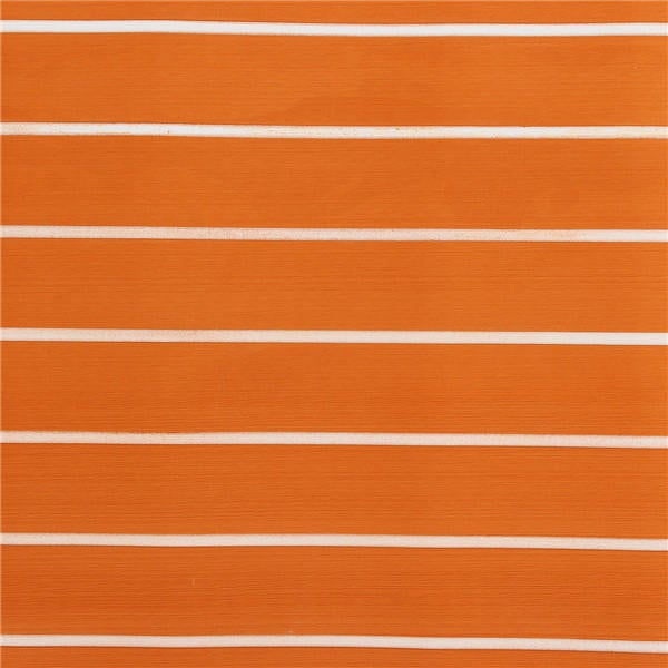 1200x2000x6mm EVA Foam Orange With White Line Teak Sheet Synthetic Boat Decking Floor Pad