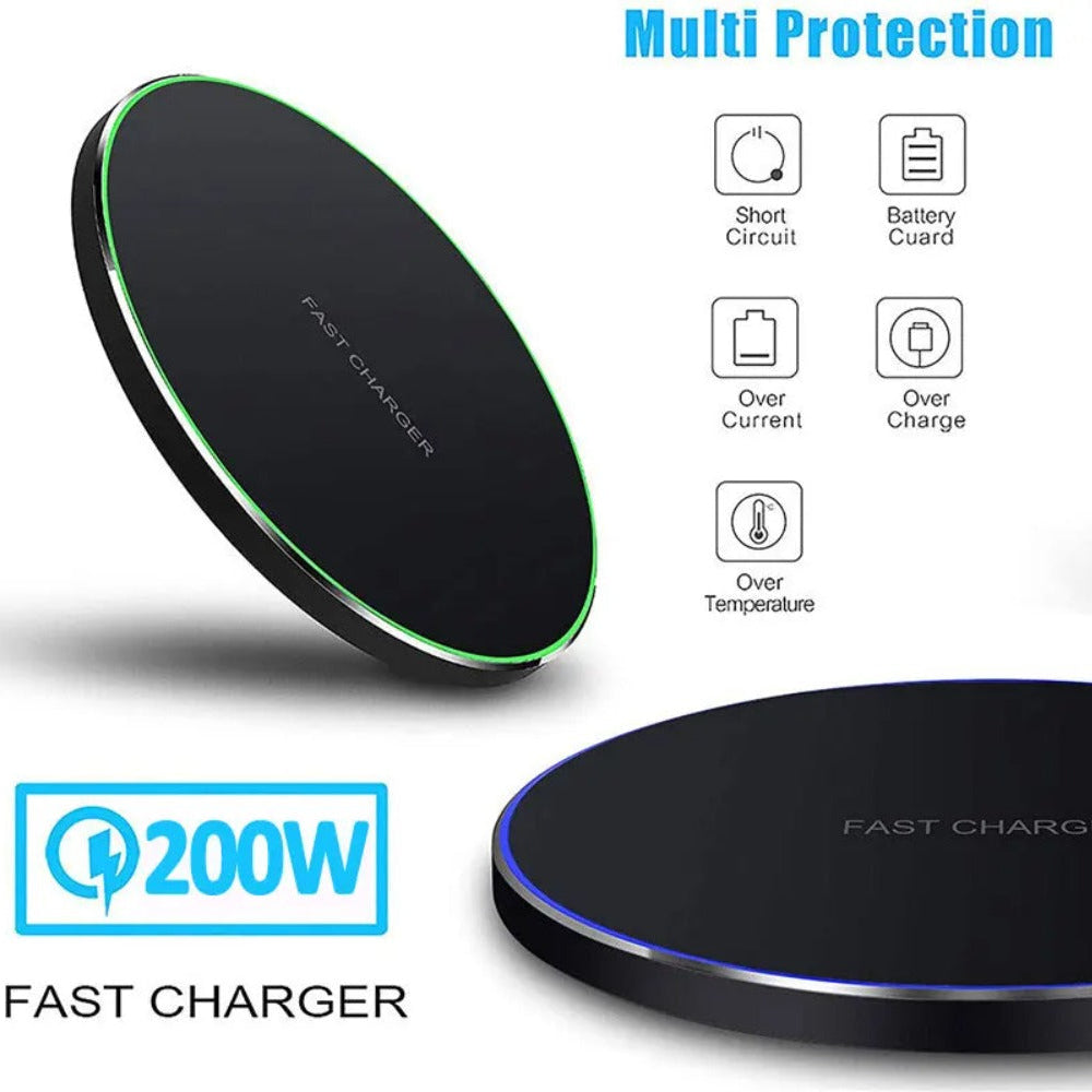 100W Fast Wireless Charger for iPhone, Samsung, Xiaomi, Hui - Induction Pad