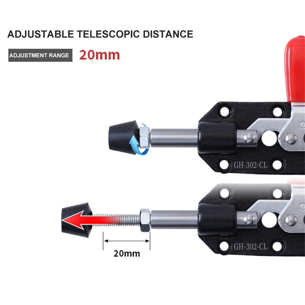 Quick Release Toggle Clamp, 82kg Hold, 20mm Stroke - Durable & Efficient