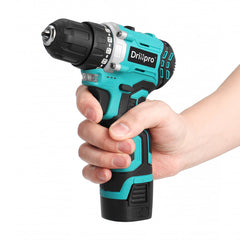 16.8V Brushless Electric Drill Driver Portable Rechargeable Screwdriver Power Tool W/ 1/2 Battery