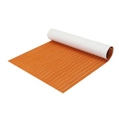 1200x2000x6mm EVA Foam Orange With White Line Teak Sheet Synthetic Boat Decking Floor Pad