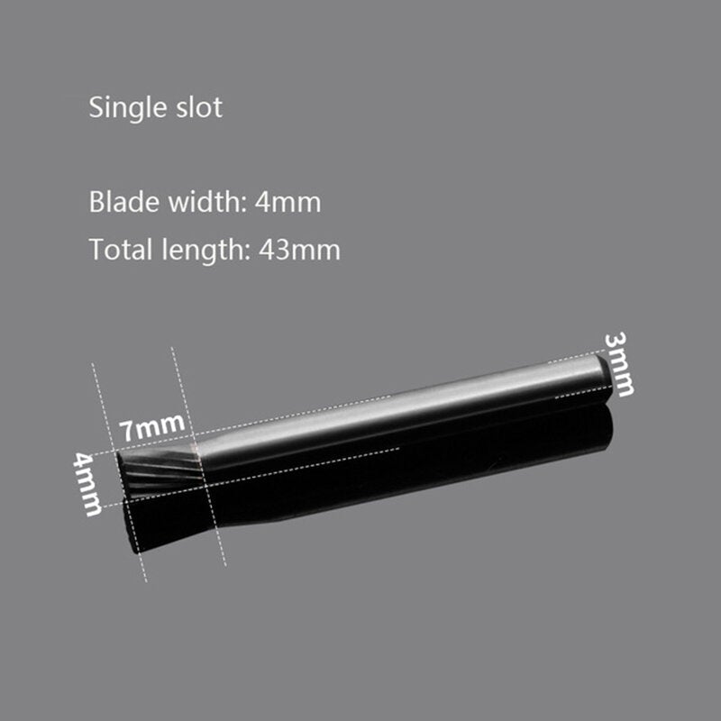 Tungsten Steel Wood Carving Milling Cutter N-type Inverted Cone Rotary File